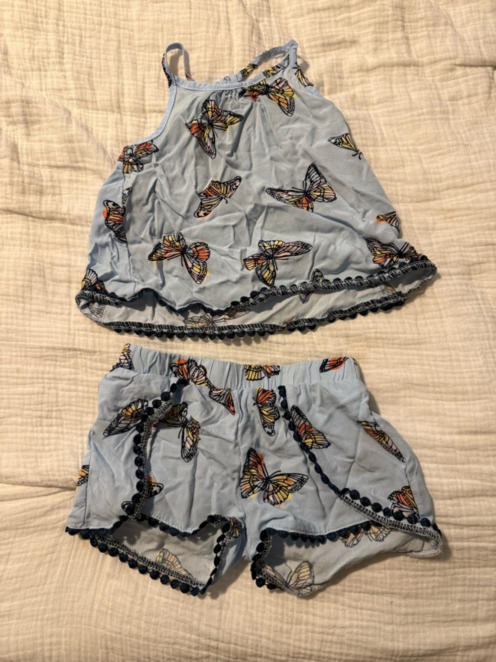 Toddler Light Blue Butterfly Set